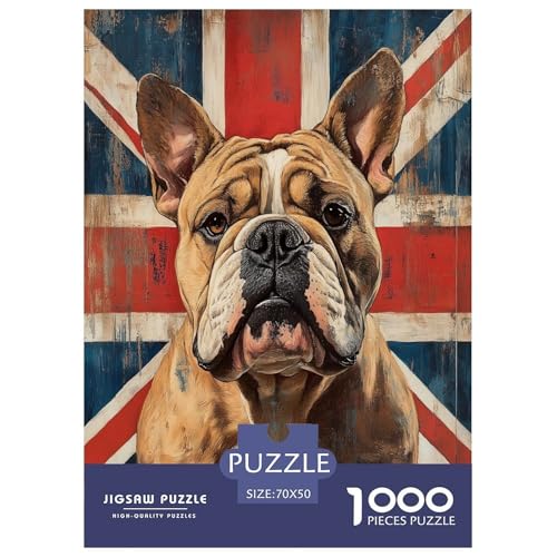 BULLHund Puzzle 1000 Teile Schwer Puzzle Spielzeug Lernspiel Impossible Tier Herausforderungsspielzeug Für Erwachsene Und Kinder Ab 12 Jahren 70x50cm/1000pcs BULLHund Puzzle 1000 Teile Schwer Puzzle Spielzeug Lernspiel Impossible Tier Herausforderungsspielzeug Für Erwachsene Und Kinder Ab 12 Jahren 70x50cm/1000pcs von FELASBUID