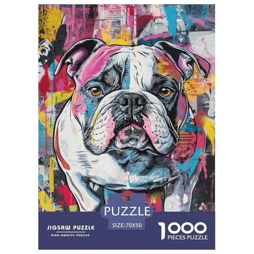 BULLHund Puzzle 1000-teilige Schwer Puzzle Spielzeug Pädagogisches Spiel Impossible Tier Herausforderung Spielzeug Für Erwachsene Und Kinder in Bewährter 70x50cm/1000pcs BULLHund Puzzle 1000-teilige Schwer Puzzle Spielzeug Pädagogisches Spiel Impossible Tier Herausforderung Spielzeug Für Erwachsene Und Kinder in Bewährter 70x50cm/1000pcs von FELASBUID