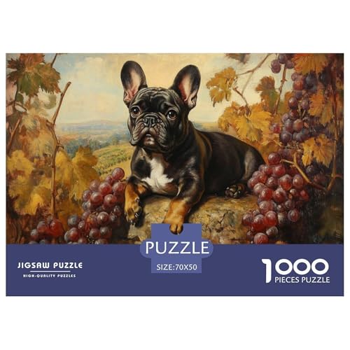 BULLHund Puzzles 1000-teilige Schwer Puzzle Spielzeug Lernspiel Impossible Tier Herausforderungsspielzeug Für Erwachsene Und Kinder in Bewährter 70x50cm/1000pcs von FELASBUID