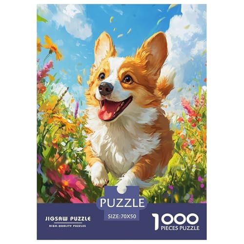 Corgi Puzzle 1000-teilige Schwer Puzzle Spielzeug Pädagogisches Spiel Impossible Tier Herausforderung Spielzeug Für Erwachsene Kinder 70x50cm/1000pcs Corgi Puzzle 1000-teilige Schwer Puzzle Spielzeug Pädagogisches Spiel Impossible Tier Herausforderung Spielzeug Für Erwachsene Kinder 70x50cm/1000pcs von FELASBUID
