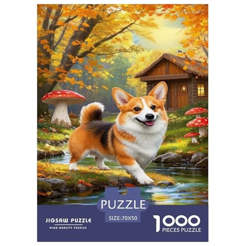 Corgi Puzzles 1000 Teile Schwer Puzzle Spielzeug Pädagogisches Spiel Impossible Tier Herausforderung Spielzeug Für Erwachsene Und Kinder in Bewährter 70x50cm/1000pcs Corgi Puzzles 1000 Teile Schwer Puzzle Spielzeug Pädagogisches Spiel Impossible Tier Herausforderung Spielzeug Für Erwachsene Und Kinder in Bewährter 70x50cm/1000pcs von FELASBUID