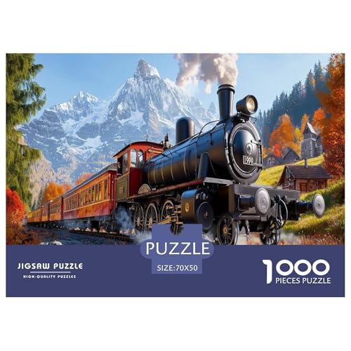 Dampfzug Puzzle 1000 Teile Schwer Puzzle Spielzeug Lernspiel Impossible interessant Herausforderungsspielzeug Für Erwachsene Und Kinder Ab 14 Jahren 70x50cm/1000pcs Dampfzug Puzzle 1000 Teile Schwer Puzzle Spielzeug Lernspiel Impossible interessant Herausforderungsspielzeug Für Erwachsene Und Kinder Ab 14 Jahren 70x50cm/1000pcs von FELASBUID