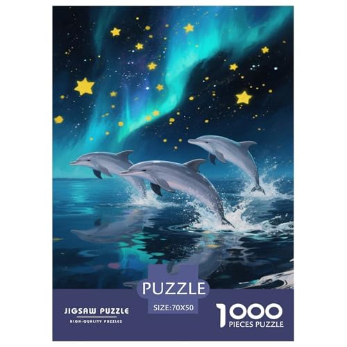 Delphin Puzzle 1000-teilige Schwer Puzzle Spielzeug Lernspiel Impossible Tier Herausforderung Spielzeug Für Erwachsene Kinder 70x50cm/1000pcs Delphin Puzzle 1000-teilige Schwer Puzzle Spielzeug Lernspiel Impossible Tier Herausforderung Spielzeug Für Erwachsene Kinder 70x50cm/1000pcs von FELASBUID