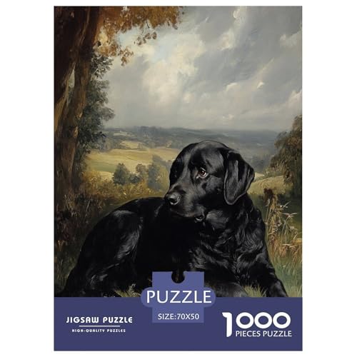 Der Labrador Retriever Puzzles 1000 Teile Schwer Puzzle Spielzeug Lernspiel Impossible Tier Herausforderung Spielzeug Für Erwachsene Und Kinder Ab 14 Jahren 70x50cm/1000pcs von FELASBUID