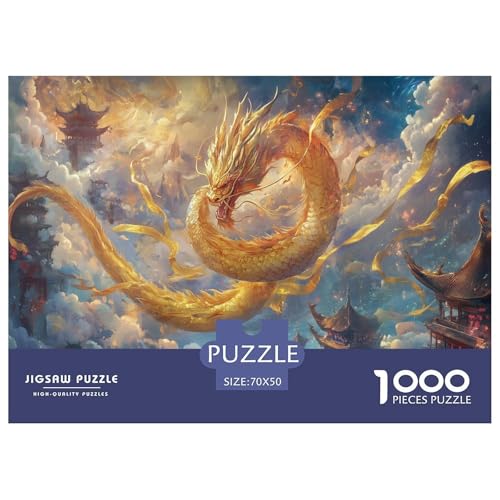 Drachen Puzzle 1000 Teile Schwer Puzzle Spielzeug Lernspiel Impossible Tier Herausforderung Spielzeug Für Erwachsene Kinder 70x50cm/1000pcs Drachen Puzzle 1000 Teile Schwer Puzzle Spielzeug Lernspiel Impossible Tier Herausforderung Spielzeug Für Erwachsene Kinder 70x50cm/1000pcs von FELASBUID