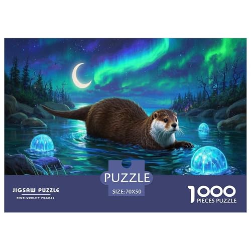 Europäische Otter Puzzle 1000 Teile Schwer Puzzle Spielzeug Lernspiel Impossible Tier Herausforderung Spielzeug Für Erwachsene Und Kinder in Bewährter 70x50cm/1000pcs Europäische Otter Puzzle 1000 Teile Schwer Puzzle Spielzeug Lernspiel Impossible Tier Herausforderung Spielzeug Für Erwachsene Und Kinder in Bewährter 70x50cm/1000pcs von FELASBUID