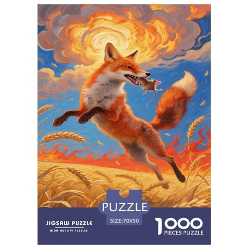 Fox Puzzle 1000 Teile Schwer Puzzle Spielzeug Lernspiel Impossible Tier Herausforderung Spielzeug Für Erwachsene Und Kinder Ab 12 Jahren 70x50cm/1000pcs Fox Puzzle 1000 Teile Schwer Puzzle Spielzeug Lernspiel Impossible Tier Herausforderung Spielzeug Für Erwachsene Und Kinder Ab 12 Jahren 70x50cm/1000pcs von FELASBUID