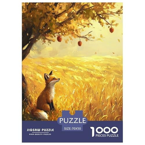 Fox Puzzle 1000 Teile Schwer Puzzle Spielzeug Pädagogisches Spiel Impossible Tier Herausforderung Spielzeug Für Erwachsene Kinder 70x50cm/1000pcs Fox Puzzle 1000 Teile Schwer Puzzle Spielzeug Pädagogisches Spiel Impossible Tier Herausforderung Spielzeug Für Erwachsene Kinder 70x50cm/1000pcs von FELASBUID