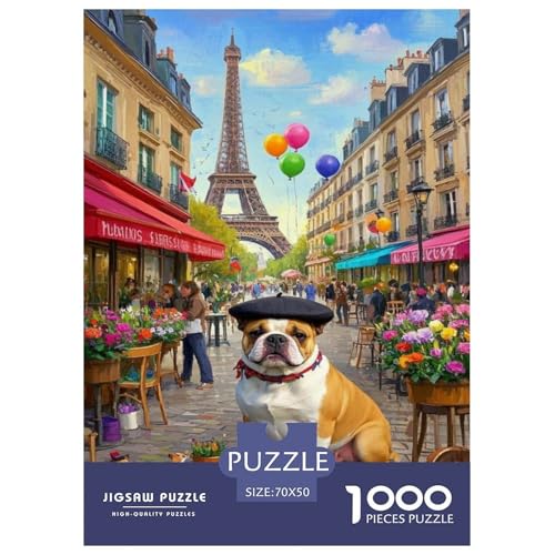 Französischer Bullhund Puzzle 1000 Teile Schwer Puzzle Spielzeug Lernspiel Impossible Tier Herausforderung Spielzeug Für Erwachsene Kinder 70x50cm/1000pcs Französischer Bullhund Puzzle 1000 Teile Schwer Puzzle Spielzeug Lernspiel Impossible Tier Herausforderung Spielzeug Für Erwachsene Kinder 70x50cm/1000pcs von FELASBUID