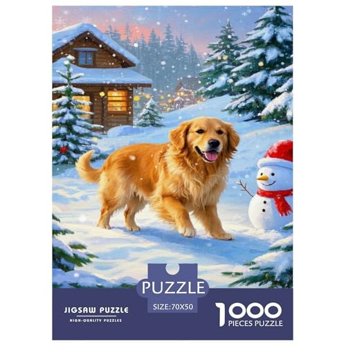 Goldener Retriever Puzzles 1000 Teile Schwer Puzzle Spielzeug Pädagogisches Spiel Impossible Tier Herausforderungsspielzeug Für Erwachsene Und Kinder in Bewährter 70x50cm/1000pcs Goldener Retriever Puzzles 1000 Teile Schwer Puzzle Spielzeug Pädagogisches Spiel Impossible Tier Herausforderungsspielzeug Für Erwachsene Und Kinder in Bewährter 70x50cm/1000pcs von FELASBUID
