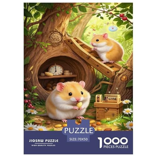 Hamster Puzzle 1000-teilige Schwer Puzzle Spielzeug Lernspiel Impossible Tier Herausforderung Spielzeug Für Erwachsene Und Kinder in Bewährter 70x50cm/1000pcs Hamster Puzzle 1000-teilige Schwer Puzzle Spielzeug Lernspiel Impossible Tier Herausforderung Spielzeug Für Erwachsene Und Kinder in Bewährter 70x50cm/1000pcs von FELASBUID