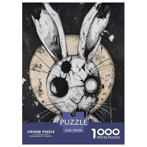 Kaninchen Puzzle 1000 Teile Schwer Puzzle Spielzeug Lernspiel Impossible interessant Herausforderung Spielzeug Für Erwachsene Und Kinder in Bewährter 70x50cm/1000pcs Kaninchen Puzzle 1000 Teile Schwer Puzzle Spielzeug Lernspiel Impossible interessant Herausforderung Spielzeug Für Erwachsene Und Kinder in Bewährter 70x50cm/1000pcs von FELASBUID
