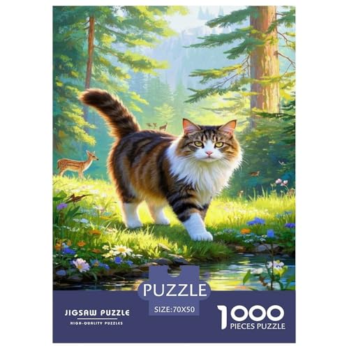 Maine Coon Puzzle 1000 Teile Schwer Puzzle Spielzeug Lernspiel Impossible Tier Herausforderung Spielzeug Für Erwachsene Kinder 70x50cm/1000pcs Maine Coon Puzzle 1000 Teile Schwer Puzzle Spielzeug Lernspiel Impossible Tier Herausforderung Spielzeug Für Erwachsene Kinder 70x50cm/1000pcs von FELASBUID