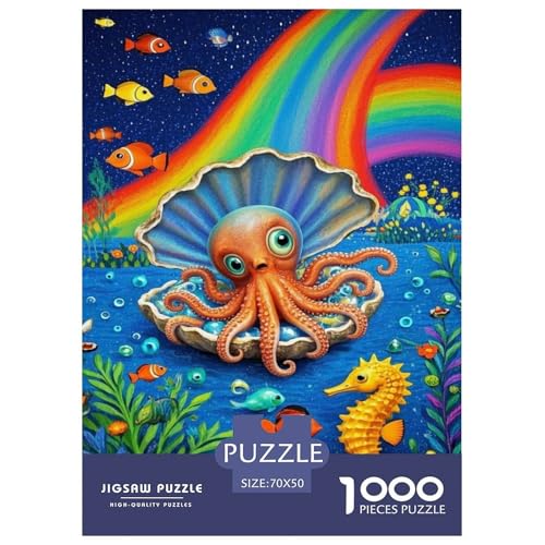 Octopus Puzzle 1000-teilige Schwer Puzzle Spielzeug Lernspiel Impossible Tier Herausforderung Spielzeug Für Erwachsene Und Kinder in Bewährter 70x50cm/1000pcs Octopus Puzzle 1000-teilige Schwer Puzzle Spielzeug Lernspiel Impossible Tier Herausforderung Spielzeug Für Erwachsene Und Kinder in Bewährter 70x50cm/1000pcs von FELASBUID