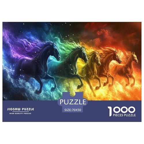 Pferd Puzzle 1000 Teile Schwer Puzzle Spielzeug Pädagogisches Spiel Impossible Tier Herausforderung Spielzeug Für Erwachsene Kinder 70x50cm/1000pcs Pferd Puzzle 1000 Teile Schwer Puzzle Spielzeug Pädagogisches Spiel Impossible Tier Herausforderung Spielzeug Für Erwachsene Kinder 70x50cm/1000pcs von FELASBUID