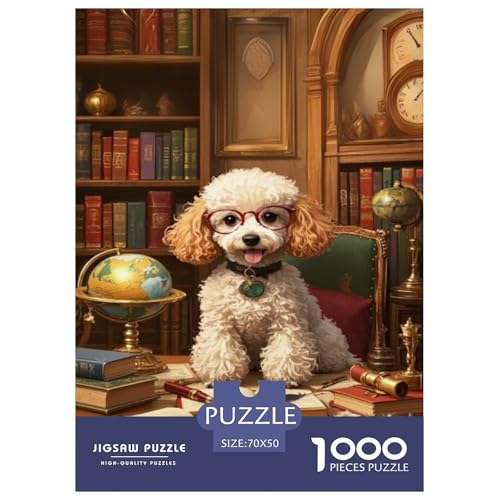 Poodle Puzzles 1000 Teile Schwer Puzzle Spielzeug Lernspiel Impossible Tier Herausforderungsspielzeug Für Erwachsene Und Kinder Ab 14 Jahren 70x50cm/1000pcs Poodle Puzzles 1000 Teile Schwer Puzzle Spielzeug Lernspiel Impossible Tier Herausforderungsspielzeug Für Erwachsene Und Kinder Ab 14 Jahren 70x50cm/1000pcs von FELASBUID