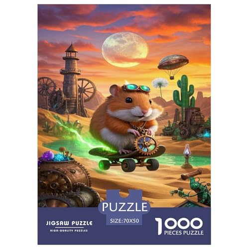 Roborovski Hamster Puzzle 1000 Teile Schwer Puzzle Spielzeug Lernspiel Impossible Tier Herausforderungsspielzeug Für Erwachsene Und Kinder Ab 12 Jahren 70x50cm/1000pcs Roborovski Hamster Puzzle 1000 Teile Schwer Puzzle Spielzeug Lernspiel Impossible Tier Herausforderungsspielzeug Für Erwachsene Und Kinder Ab 12 Jahren 70x50cm/1000pcs von FELASBUID