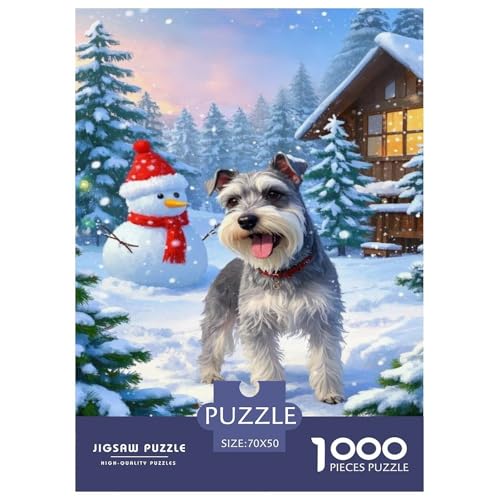 Schnauzer Puzzles 1000 Teile Schwer Puzzle Spielzeug Lernspiel Impossible Tier Herausforderung Spielzeug Für Erwachsene Und Kinder in Bewährter 70x50cm/1000pcs Schnauzer Puzzles 1000 Teile Schwer Puzzle Spielzeug Lernspiel Impossible Tier Herausforderung Spielzeug Für Erwachsene Und Kinder in Bewährter 70x50cm/1000pcs von FELASBUID