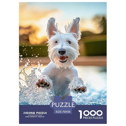 Schnauzer Puzzles 1000 Teile Schwer Puzzle Spielzeug Lernspiel Impossible Tier Herausforderung Spielzeug Für Erwachsene Und Kinder in Bewährter 70x50cm/1000pcs Schnauzer Puzzles 1000 Teile Schwer Puzzle Spielzeug Lernspiel Impossible Tier Herausforderung Spielzeug Für Erwachsene Und Kinder in Bewährter 70x50cm/1000pcs von FELASBUID