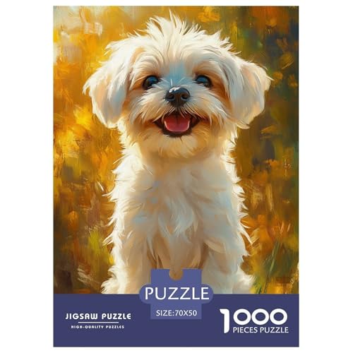 Shih Tzu Puzzles 1000 Teile Schwer Puzzle Spielzeug Lernspiel Impossible Tier Herausforderungsspielzeug Für Erwachsene Kinder 70x50cm/1000pcs Shih Tzu Puzzles 1000 Teile Schwer Puzzle Spielzeug Lernspiel Impossible Tier Herausforderungsspielzeug Für Erwachsene Kinder 70x50cm/1000pcs von FELASBUID