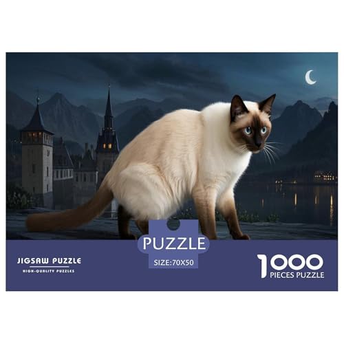 Siamois Puzzles 1000 Teile Schwer Puzzle Spielzeug Pädagogisches Spiel Impossible Tier Herausforderungsspielzeug Für Erwachsene Kinder 70x50cm/1000pcs Siamois Puzzles 1000 Teile Schwer Puzzle Spielzeug Pädagogisches Spiel Impossible Tier Herausforderungsspielzeug Für Erwachsene Kinder 70x50cm/1000pcs von FELASBUID