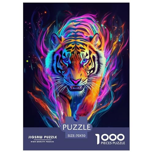 Tiger Puzzle 1000 Teile Schwer Puzzle Spielzeug Pädagogisches Spiel Impossible Tier Herausforderungsspielzeug Für Erwachsene Und Kinder in Bewährter 70x50cm/1000pcs Tiger Puzzle 1000 Teile Schwer Puzzle Spielzeug Pädagogisches Spiel Impossible Tier Herausforderungsspielzeug Für Erwachsene Und Kinder in Bewährter 70x50cm/1000pcs von FELASBUID