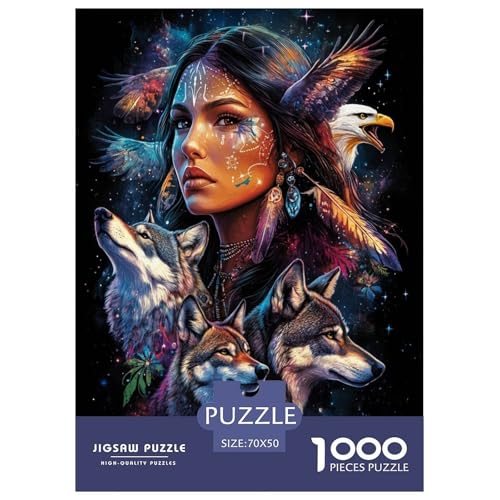 Wolf Puzzle 1000 Teile Schwer Puzzle Spielzeug Pädagogisches Spiel Impossible Tier Herausforderung Spielzeug Für Erwachsene Kinder 70x50cm/1000pcs Wolf Puzzle 1000 Teile Schwer Puzzle Spielzeug Pädagogisches Spiel Impossible Tier Herausforderung Spielzeug Für Erwachsene Kinder 70x50cm/1000pcs von FELASBUID