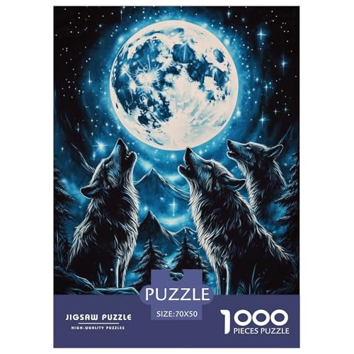 Wolf Puzzle 1000 Teile Schwer Puzzle Spielzeug Pädagogisches Spiel Impossible Tier Herausforderungsspielzeug Für Erwachsene Kinder 70x50cm/1000pcs Wolf Puzzle 1000 Teile Schwer Puzzle Spielzeug Pädagogisches Spiel Impossible Tier Herausforderungsspielzeug Für Erwachsene Kinder 70x50cm/1000pcs von FELASBUID