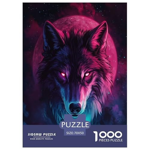 Wolf Puzzle 1000-teilige Schwer Puzzle Spielzeug Pädagogisches Spiel Impossible Tier Herausforderung Spielzeug Für Erwachsene Kinder 70x50cm/1000pcs Wolf Puzzle 1000-teilige Schwer Puzzle Spielzeug Pädagogisches Spiel Impossible Tier Herausforderung Spielzeug Für Erwachsene Kinder 70x50cm/1000pcs von FELASBUID