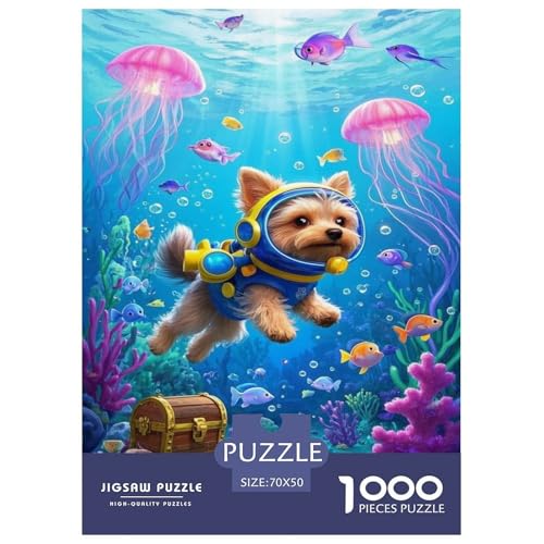 Yorkshire Terrier Puzzle 1000 Teile Schwer Puzzle Spielzeug Pädagogisches Spiel Impossible Tier Herausforderungsspielzeug Für Erwachsene Und Kinder Ab 12 Jahren 70x50cm/1000pcs Yorkshire Terrier Puzzle 1000 Teile Schwer Puzzle Spielzeug Pädagogisches Spiel Impossible Tier Herausforderungsspielzeug Für Erwachsene Und Kinder Ab 12 Jahren 70x50cm/1000pcs von FELASBUID