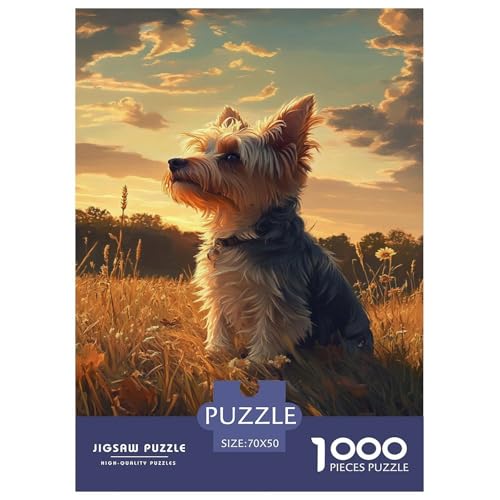 Yorkshire Terrier Puzzles 1000 Teile Schwer Puzzle Spielzeug Lernspiel Impossible Tier Herausforderung Spielzeug Für Erwachsene Kinder 70x50cm/1000pcs Yorkshire Terrier Puzzles 1000 Teile Schwer Puzzle Spielzeug Lernspiel Impossible Tier Herausforderung Spielzeug Für Erwachsene Kinder 70x50cm/1000pcs von FELASBUID
