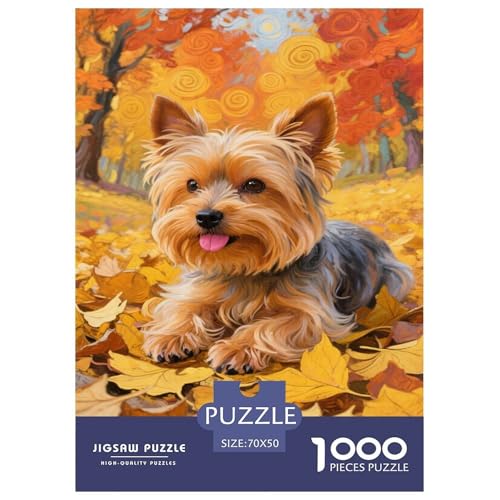 Yorkshire Terrier Puzzles 1000 Teile Schwer Puzzle Spielzeug Pädagogisches Spiel Impossible Tier Herausforderungsspielzeug Für Erwachsene Kinder 70x50cm/1000pcs Yorkshire Terrier Puzzles 1000 Teile Schwer Puzzle Spielzeug Pädagogisches Spiel Impossible Tier Herausforderungsspielzeug Für Erwachsene Kinder 70x50cm/1000pcs von FELASBUID