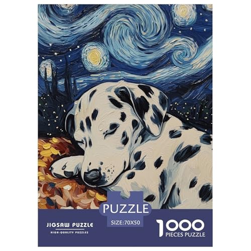 dalmatischen Puzzle 1000-teilige Schwer Puzzle Spielzeug Pädagogisches Spiel Impossible Tier Herausforderung Spielzeug Für Erwachsene Kinder 70x50cm/1000pcs von FELASBUID