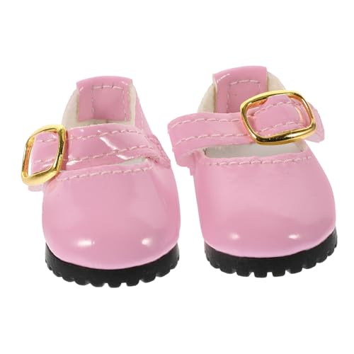 FELTECHELECTR 1 Paar Anziehschuhe Für Mädchenpuppen Hausschuhe Prinzessin Amerikanische Puppenschuhe Kleid Puppe Dekorative Schuhe Mädchenpuppenschuhe Lederschuhe Für Mädchenpuppen Rosa von FELTECHELECTR