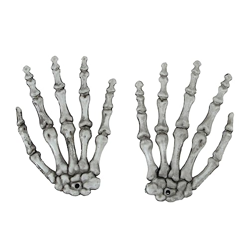 FELTECHELECTR Verzierungen 1 Paar Halloween-Hand Plastikhände Für Halloween Kunststoff-zierzeiger Skelett Ornament Dekoration von FELTECHELECTR