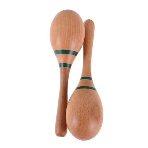 FELTECHELECTR 1 Paar Hand-Maracas-Spielzeug Für Kinder: Shaker-schlaginstrument Aus Holz – Hand-Maracas Für Die Sensorische Entwicklung Und Musikalische Darbietung Im Vorschulalter FELTECHELECTR 1 Paar Hand-Maracas-Spielzeug Für Kinder: Shaker-schlaginstrument Aus Holz – Hand-Maracas Für Die Sensorische Entwicklung Und Musikalische Darbietung Im Vorschulalter von FELTECHELECTR