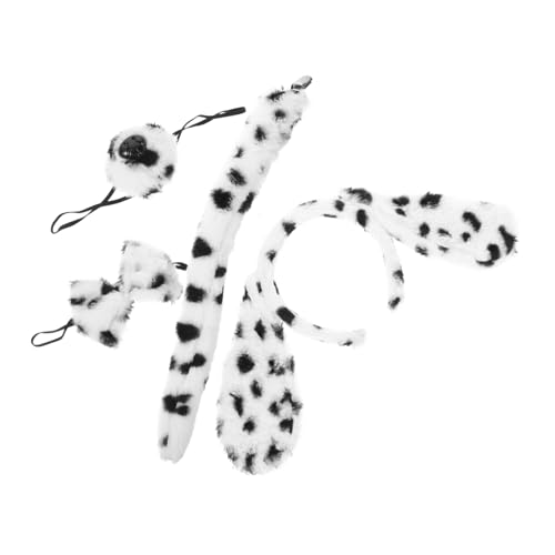 FELTECHELECTR 1 Satz Hundebekleidung Tier-Cosplay-Kostüm Kostümset für Welpen Haarband Halloweenkostüm Tiere Stirnband Haarschmuck für Partys Cosplay-Stirnbänder Hündchen Kleidungsset Haustier von FELTECHELECTR