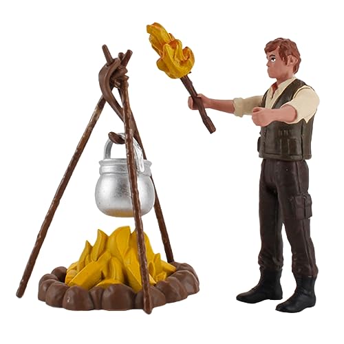 FELTECHELECTR Modell Einer Szene Mit Kochendem Wasser Outdoor-Camping 1 Satz Statisches 3D-Modell Für Spielzeug Zug Kognitive Fähigkeiten Geeignet Für Gartendekoration von FELTECHELECTR