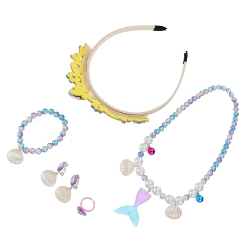 FELTECHELECTR 1 Satz Meerjungfrau Zubehör Prinzessin Verkleiden Schmuck Meerjungfrau Geburtstagsgeschenk Meerjungfrauenkette Für Mädchen Armbänder Für Kinder Muschelohrringe Acryl Colorful FELTECHELECTR 1 Satz Meerjungfrau Zubehör Prinzessin Verkleiden Schmuck Meerjungfrau Geburtstagsgeschenk Meerjungfrauenkette Für Mädchen Armbänder Für Kinder Muschelohrringe Acryl Colorful von FELTECHELECTR