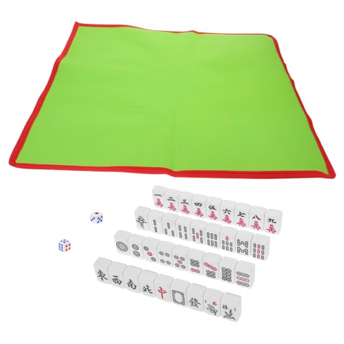 FELTECHELECTR Spielzeuge 1 Satz Mini-Mahjong Mahjong-Geschenk Mahjong-Steinspiel Outdoor-Spielset Spielzeug für draußen Interessantes Mahjong-Kit chinesisches Mahjong-Spiel Camping Suite von FELTECHELECTR