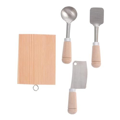 FELTECHELECTR 1 Satz Mini-küchengeschirr Spielset Für Die Kinderküche Puppenstubenspatel Kinderkochutensilien Zubehör Für Küchenspielsets Küchenutensilien Simulieren Löffel Holz FELTECHELECTR 1 Satz Mini-küchengeschirr Spielset Für Die Kinderküche Puppenstubenspatel Kinderkochutensilien Zubehör Für Küchenspielsets Küchenutensilien Simulieren Löffel Holz von FELTECHELECTR