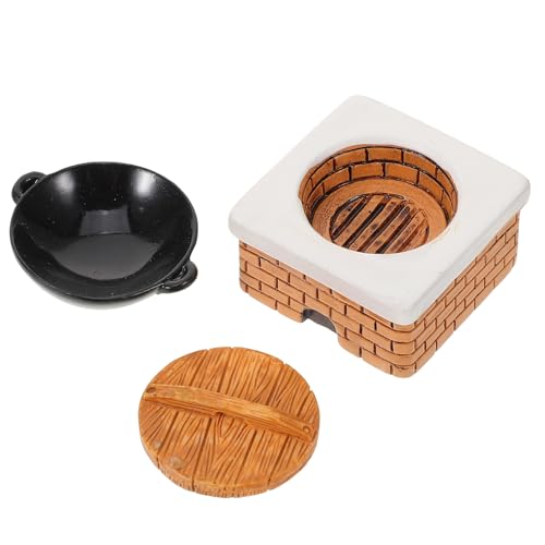 FELTECHELECTR 1 Satz Miniatur Herdset mit für Puppenhaus Teiliges Küchenzubehör für Kreative Spielwelten für Realistische Szenerien und Fantasievolles Geschichtenerzählen FELTECHELECTR 1 Satz Miniatur Herdset mit für Puppenhaus Teiliges Küchenzubehör für Kreative Spielwelten für Realistische Szenerien und Fantasievolles Geschichtenerzählen von FELTECHELECTR