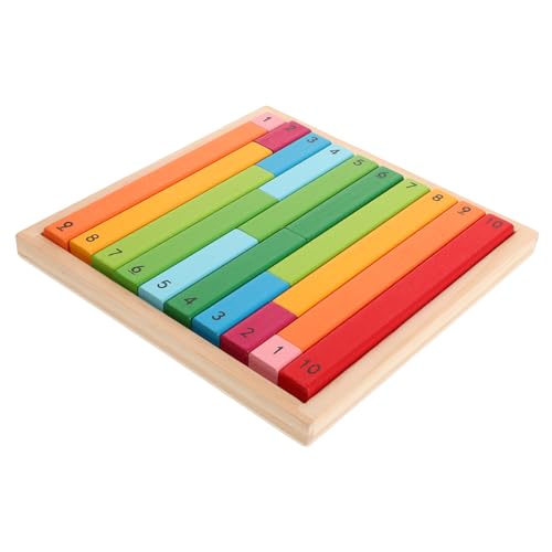 FELTECHELECTR Von Montessori inspirierte Mathematik-Tools Lernstäbe aus Holz Zählblöcke für Jungen und Mädchen Lernspielzeug für Vorschulkinder und Kindergärten von FELTECHELECTR