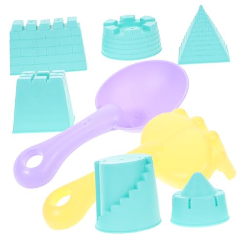 FELTECHELECTR 1 Satz Sandspielzeug Set für Teiliges Set mit Tragbaren Sandburg Spielzeugen Schaufeln und Förmchen für Strand Park und Sandkasten Fördert Kreativität und Hand Zufällige Farbe von FELTECHELECTR