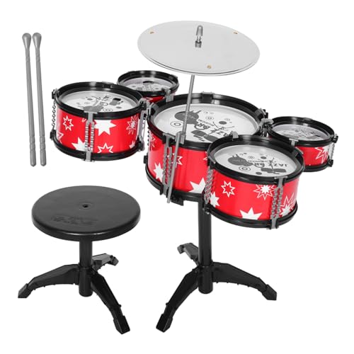 FELTECHELECTR Musikspielzeug Kinder Schlagzeug Mini-Schlagzeug Kleinkinder Schlagzeug Für Jungen Mädchen Lernspielzeug von FELTECHELECTR
