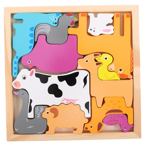 FELTECHELECTR 1 Set Holzpuzzle-Spielzeug Für Kleinkinder, Tierform-Matching-Spiel, Frühes Lehrspielzeug Für Den Kindergarten, Hand-Augen-koordinationsspielzeug FELTECHELECTR 1 Set Holzpuzzle-Spielzeug Für Kleinkinder, Tierform-Matching-Spiel, Frühes Lehrspielzeug Für Den Kindergarten, Hand-Augen-koordinationsspielzeug von FELTECHELECTR