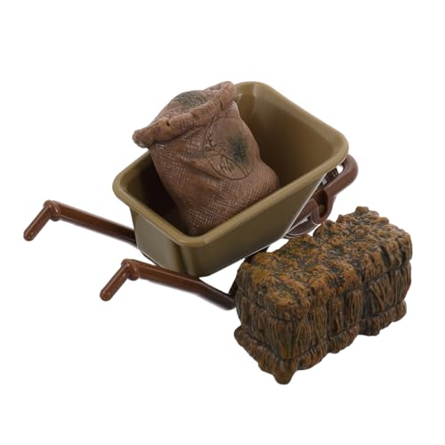 FELTECHELECTR Set Mit Miniatur-landwirtschaftswerkzeugen Und -Karren Für Jungen Und Mädchen Zum Fantasiespiel Und Als Dekorative Miniaturlandschaft von FELTECHELECTR