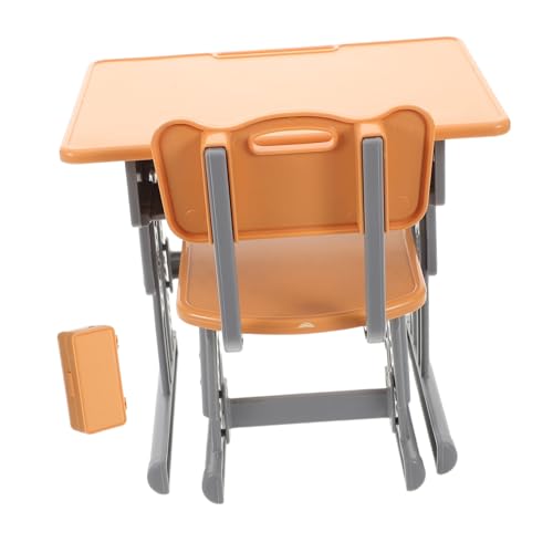 FELTECHELECTR 1 Set Miniatur-schulbedarf Für Puppenhäuser: Mini-Schreibtisch Und -Stuhl Mit Federmäppchen Für Kinderspielhaus – Rollenspiel-Miniatur-schulspielset-Modell – Miniatur-möbelzubehör FELTECHELECTR 1 Set Miniatur-schulbedarf Für Puppenhäuser: Mini-Schreibtisch Und -Stuhl Mit Federmäppchen Für Kinderspielhaus – Rollenspiel-Miniatur-schulspielset-Modell – Miniatur-möbelzubehör von FELTECHELECTR