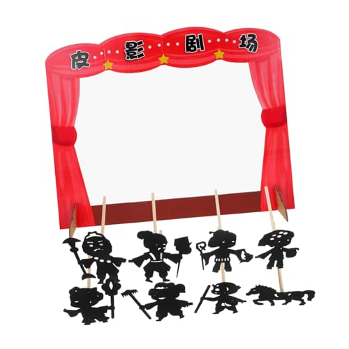 FELTECHELECTR 1 Set Shadow Puppet Make Making Kit Für Kinder, So Tun Spielen Spielzeug Und Familienpuppenshow Mit Storytelling Puppet Requisiten Familienspiele Für Kinder von FELTECHELECTR