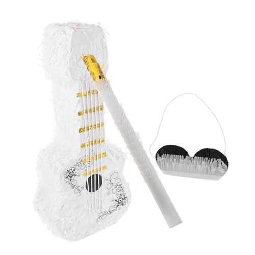 FELTECHELECTR 1satz Violin Pinata Für Geburtstagsfeiern Mit Stock Augenmaske Und Süßigkeitenhalter Kreative Partydekoration Für Junge Mädchen Und Erwachsene Für Musik Und Jubiläumsfeiern von FELTECHELECTR